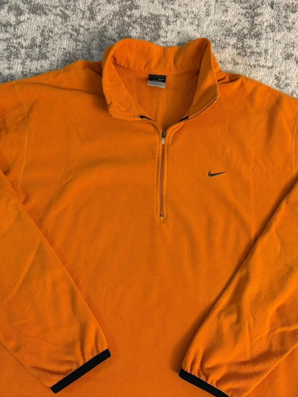 Orange Nike Therma-Fit Fleece Quarter Zip Shirt Size XL
